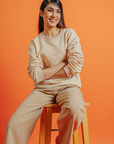 Cleo Sweatshirt in Skintone