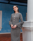 Indah Modern Kurung Summeraya in Black