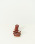 Clara Block Heels in Rich Brown