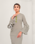 Indah Modern Kurung Summeraya in Sage Green