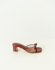 Clara Block Heels in Rich Brown