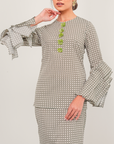 Indah Modern Kurung Summeraya in Sage Green