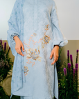 Asmara Long Modern Kurung Summeraya 2025 in Sky Blue