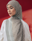 Monorico Scarves in Taupe Green