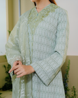 Cahaya Modern Kebarung Summeraya 2025 in Mint Green