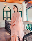 Santun Modern Kurung Summeraya in Peach