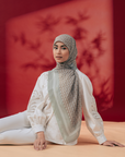 Monorico Scarves in Taupe Green