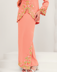 Murni Modern Kurung Summeraya in Salmon Orange