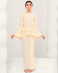 Tenang Modern Kurung Summeraya in Buttermilk Yellow