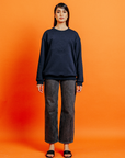 Cleo Sweatshirt in Navy Blue
