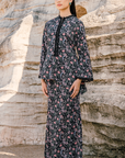 Nelisa Modern Kurung Summeraya 2026 in Black