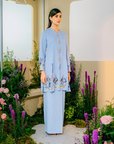 Senandung Long Modern Kurung Summeraya 2025 in Blue