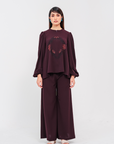Lily Plain Set in Dark Purple