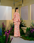 Kirana Modern Kurung Summeraya 2025 in Light Peach