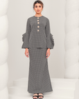Indah Modern Kurung Summeraya in Black