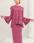 Tenang Modern Kurung Summeraya in Rose Purple
