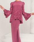 Tenang Modern Kurung Summeraya in Rose Purple