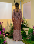 Cendana Modern Kurung Summeraya 2025 in Brown