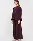 Lily Plain Set in Dark Purple