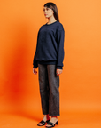 Cleo Sweatshirt in Navy Blue