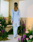 Senandung Long Modern Kurung Summeraya 2025 in Blue