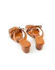 Lyra Block Heels in Cinnamon