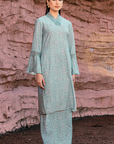 Salwa Long Kurung Summeraya 2026 in Cloud Blue