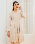 Elena Bridal Modern Kurung in Champagne