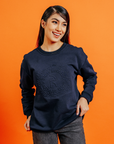 Cleo Sweatshirt in Navy Blue