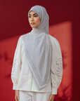 Monorico Scarves in Soft Grey