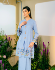 Senandung Long Modern Kurung Summeraya 2025 in Blue