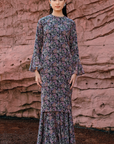 Aliana Long Kurung Summeraya 2026 in Black