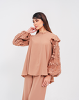 Salvia Plain Set in Brown