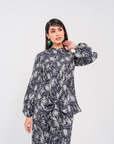 Aster Printed Set in Black