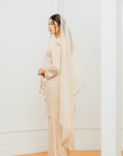 Wardina Bridal Modern Kurung in Champagne
