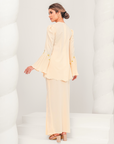 Tenang Modern Kurung Summeraya in Buttermilk Yellow