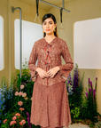 Whulan Long Kebaya Summeraya 2025 in Dark Teracotta