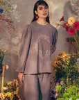 Lily Plain Set in Dusty Purple
