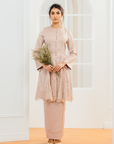 Elena Bridal Modern Kurung in Rose Gold