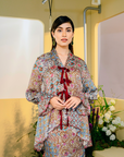 Damia Modern Kurung Summeraya 2025 in Cream