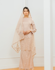 Wardina Bridal Modern Kurung in Rose Gold
