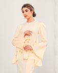 Tenang Modern Kurung Summeraya in Buttermilk Yellow