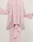 Nyaman Modern Kurung Summeraya in Dusty Pink