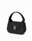 Elea Denim Bag in Black