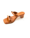 Lyra Block Heels in Cinnamon