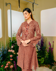 Whulan Long Kebaya Summeraya 2025 in Dark Teracotta