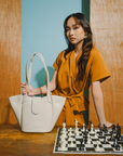 Rikka Tote Bag in Ivory