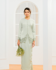 Kartika Bridal Modern Kurung in Mint Green