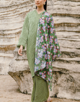 Amalis Long Kurung Summeraya 2026 in Moss Green