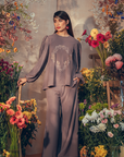 Lily Plain Set in Dusty Purple